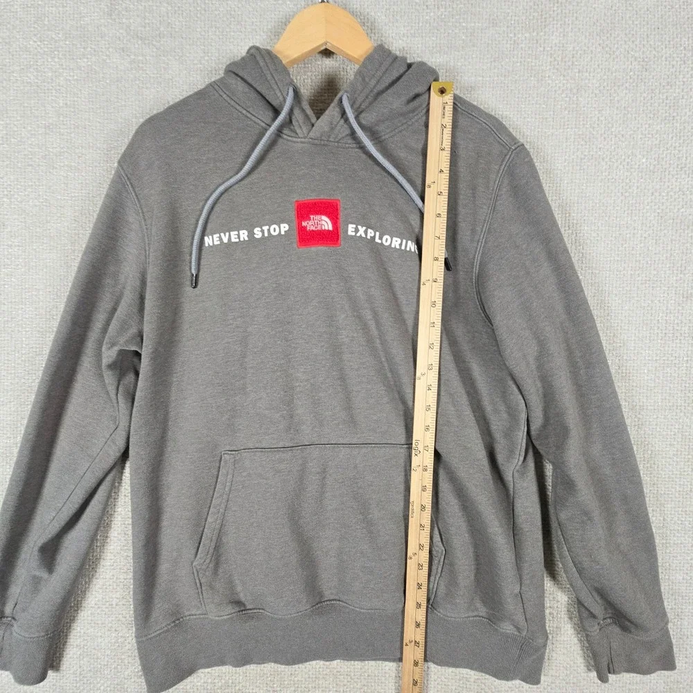The North Face Mens Never Stop Exploring Logo‎ Hoodie Grey Large NF0A4M4F